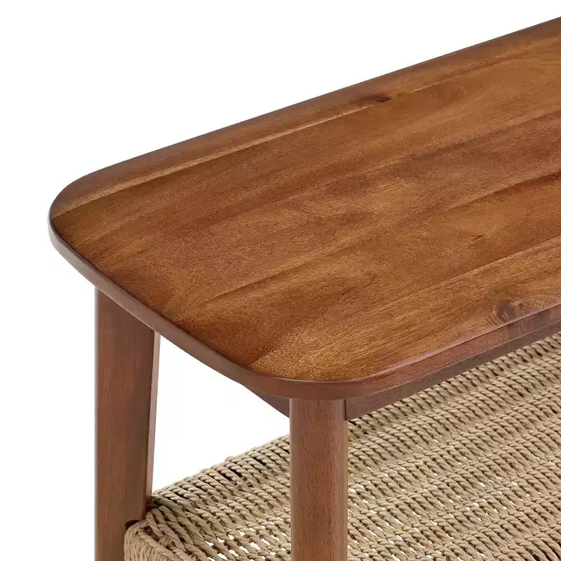 48in Acacia Wood Bench, Chestnut