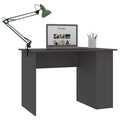 Desk Gray Engineered Wood Medium Desk Rectangular Modern