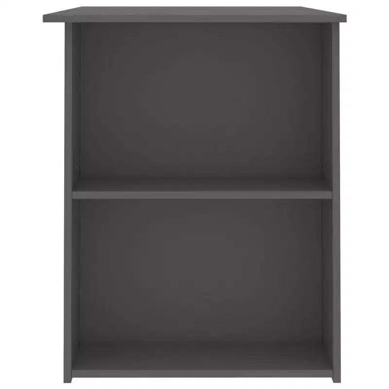 Desk Gray Engineered Wood Medium Desk Rectangular Modern