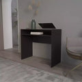 35.1IN Minimalism Standing Desk with Storage Shelves, Computer Desk, Home Office Desks for Living Room, Reading Room