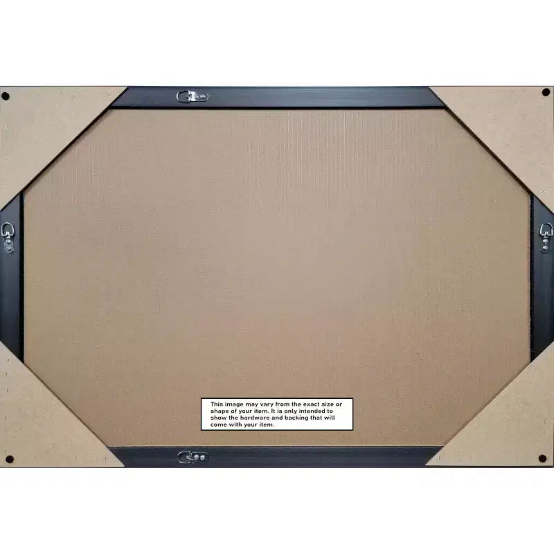 Havana Black Bronze Non-Beveled Framed Bathroom Vanity Wall Mirror