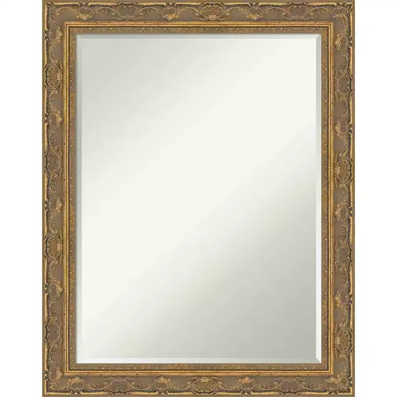 Filigree Half-Inch-Bevel Framed Bathroom Vanity Wall Mirror
