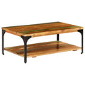 vidaXL Coffee Table End Table with Storage Shelf Side Sofa Table Solid Wood - 39.4 x 23.6 x 13.8 solid reclaimed wood