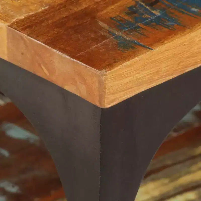 XL Coffee Table End Table with Storage Shelf Side Sofa Table Solid Wood - 39.4 x 23.6 x 13.8 solid reclaimed wood