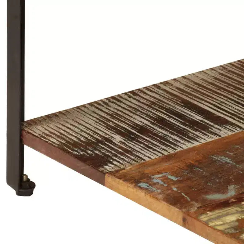 XL Coffee Table End Table with Storage Shelf Side Sofa Table Solid Wood - 39.4 x 23.6 x 13.8 solid reclaimed wood