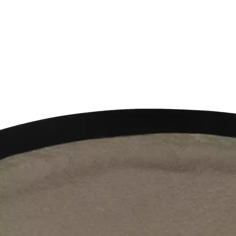 XL Coffee Table Round End Table Living Room Sofa Table with Concrete Top - 15.7 x 21.7