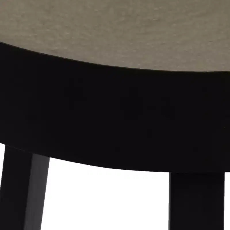 XL Coffee Table Round End Table Living Room Sofa Table with Concrete Top - 15.7 x 21.7