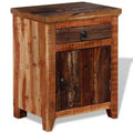 vidaXL Nightstand Brown Solid Acacia and Reclaimed Wood Small