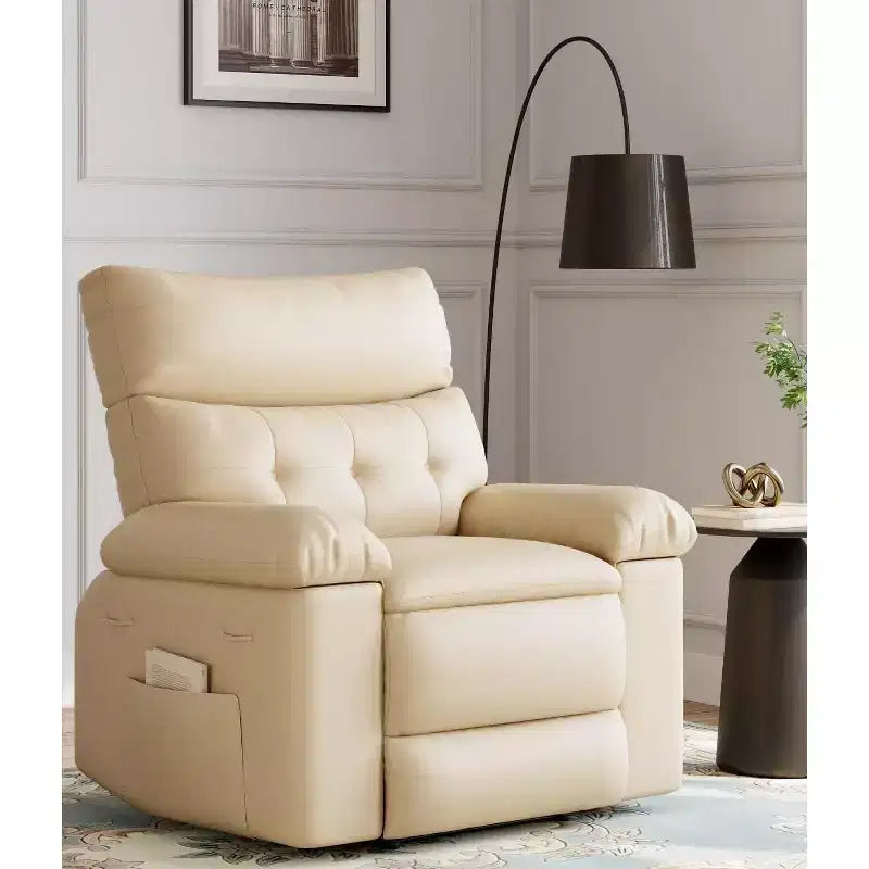 Oversized Recliner Chair  360 Swivel Rocker with Heat & Massage ( for Adults Living Room/Bedroom/Nursery)