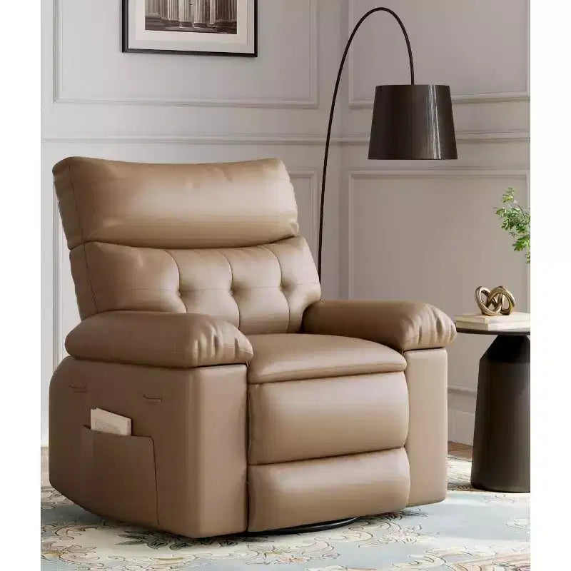Oversized Recliner Chair  360 Swivel Rocker with Heat & Massage ( for Adults Living Room/Bedroom/Nursery)