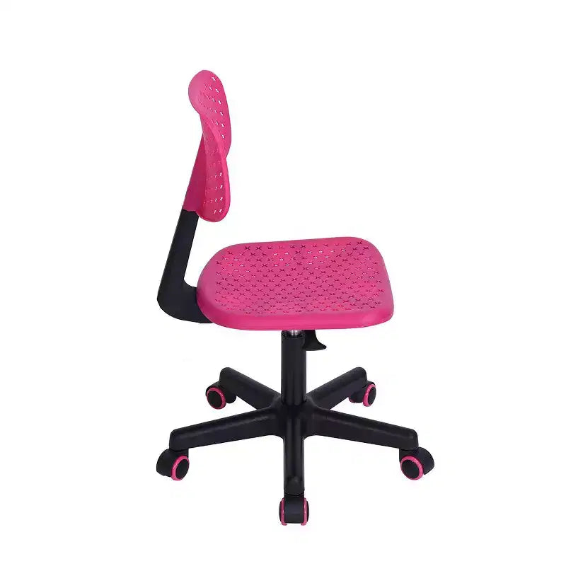 Adjustable Swivel Study Chair for Kids, Dorm & Home Office, Pink