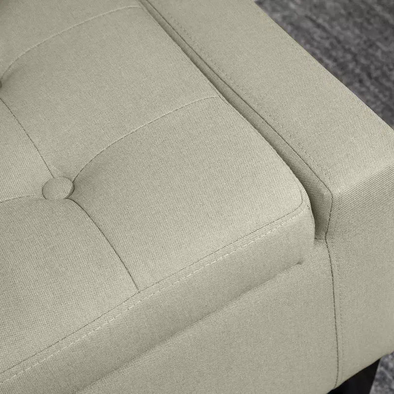 36 Ottoman with Storage, Storage Ottoman Bench with Lift Top and Rubberwood Legs, Linen Upholstered Entryway Bench with Seating for Living Room