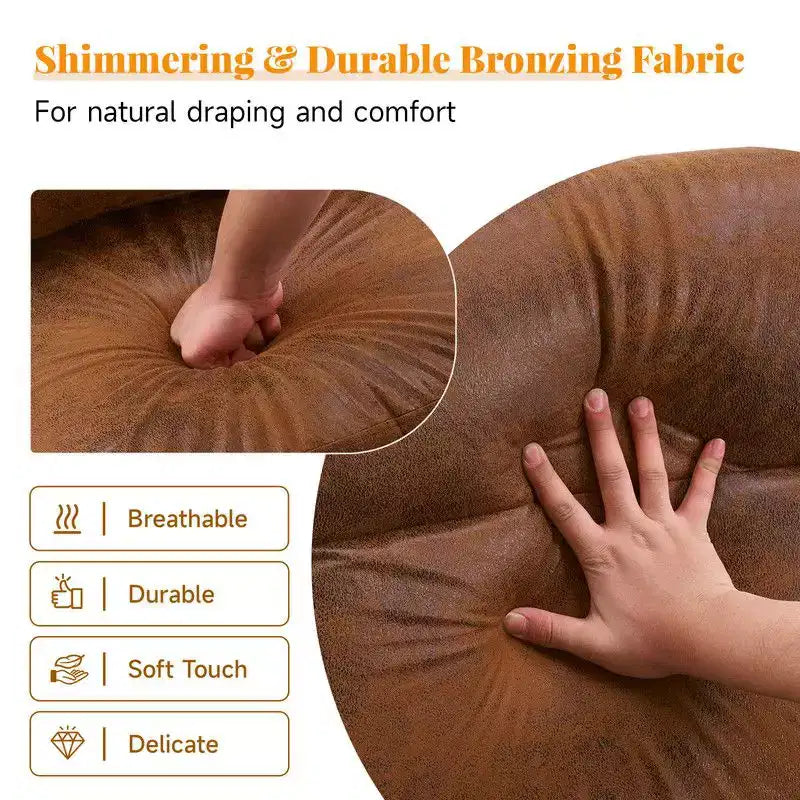 2pcs High Back Solid Wood Armrest Backrest Iron Frame Linen Indoor Leisure Chair
