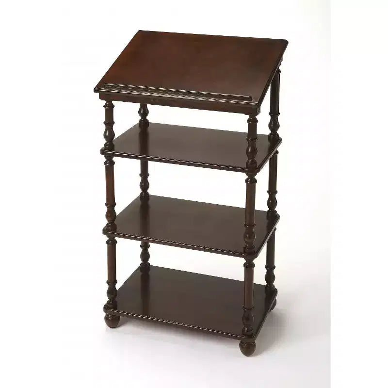 HomeRoots 24 Dark Brown Standing Desk