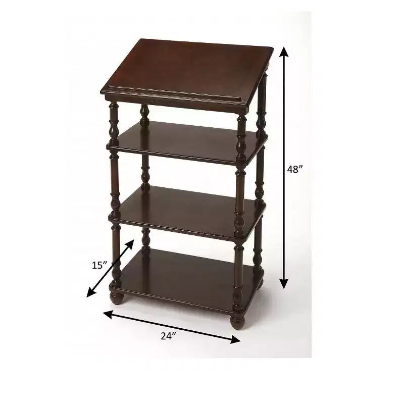 24 Dark Brown Standing Desk