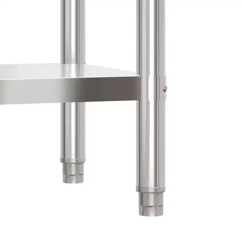 XL Kitchen Work Table with Backsplash 32.5x21.7x36.6 Stainless Steel