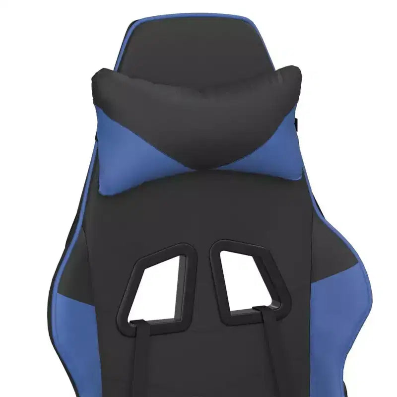 XL Gaming Chair Black and Blue Faux leather, Metal, Plywood Adjustable