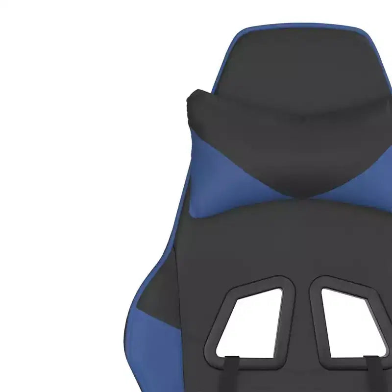 XL Gaming Chair Black and Blue Faux leather, Metal, Plywood Adjustable