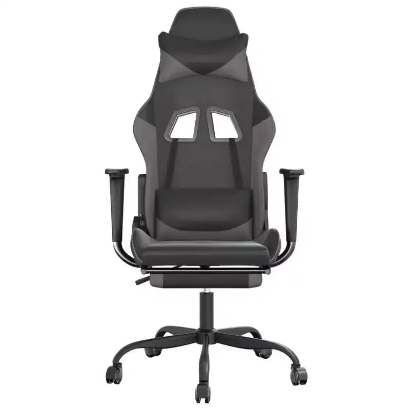 XL Gaming Chair Black and Blue Faux leather, Metal, Plywood Adjustable