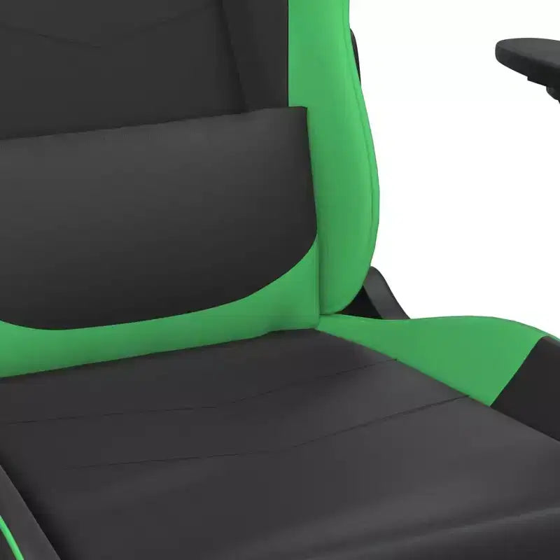 XL Gaming Chair Black and Blue Faux leather, Metal, Plywood Adjustable